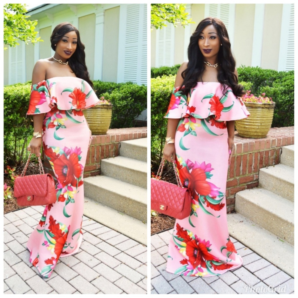 Beautiful floral maxi dress